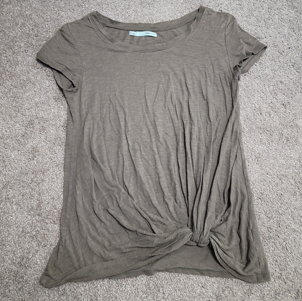 Old Navy Twist Tshirt, Olive Green